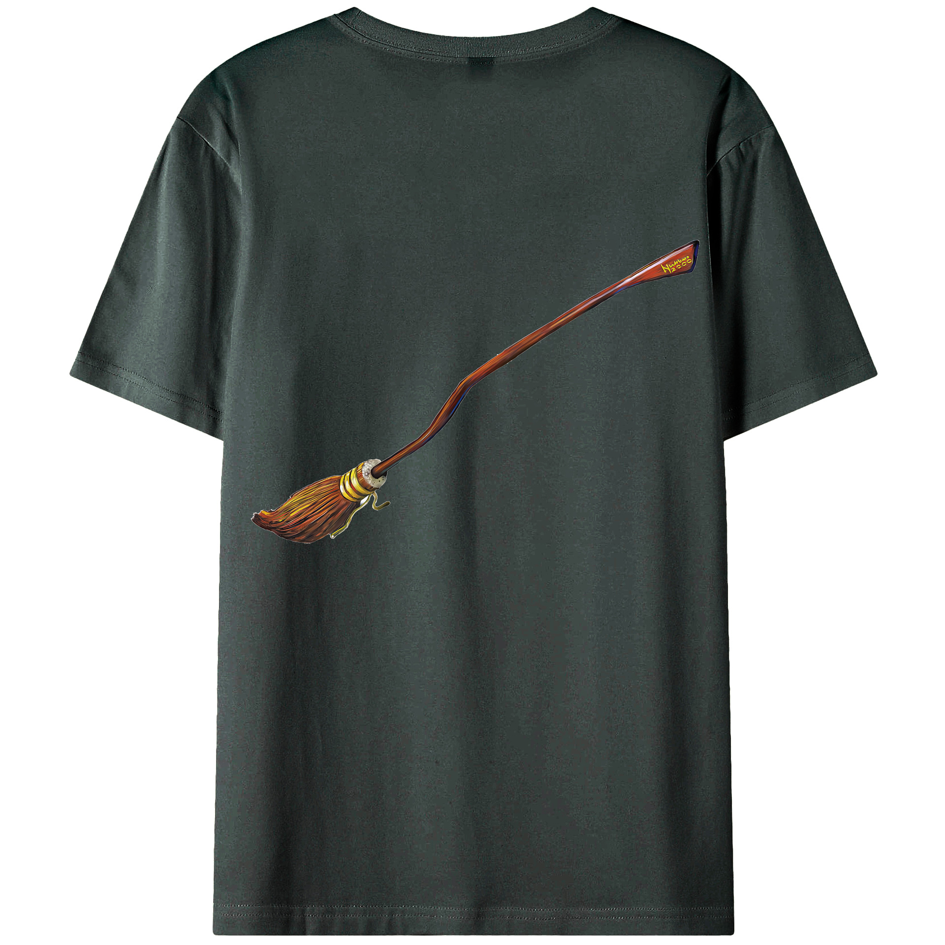 （画像用） Harry Potter ハリー・ポッターシリーズ 綿100％ メンズ半袖Tシャツ（バックプリント） 通気性